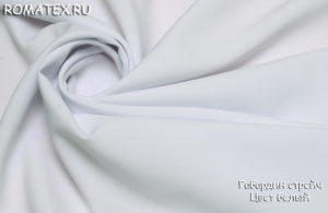 Ткань для занавесок Габардин цвет белый