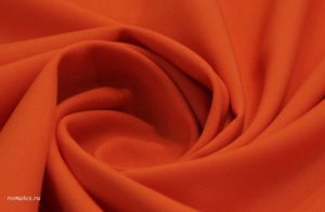 Ткань костюмная Габардин цвет оранжевый