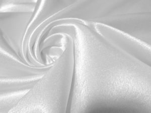 Ткань для платьев Креп сатин цвет белый